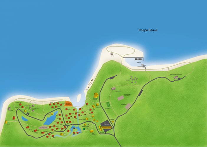 Изображение: карта туристической базы