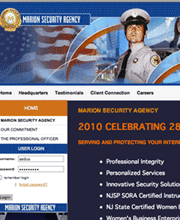 Сайт Marion Security Agency в портфолио студии дизайна «Aedus Design»