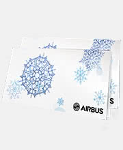Следующая работа в портфолио - Открытка для авиастроительной компании «Airbus» 