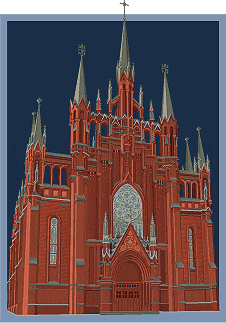 иллюстрация католического собора – Новости студии дизайна «Aedus Design»