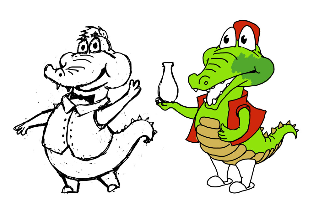 Изображение: Крокодильчиком, немного похожим на крокодила Гену из знаменитого мультфильма