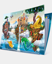 иконка Календарь с парящими островами «ALP Group»