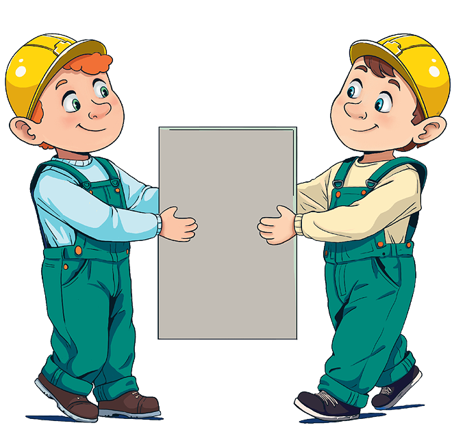 Фирменные персонажи компании «МаГрин» в разделе «ID» портфолио дизайн-студии «Aedus Design»